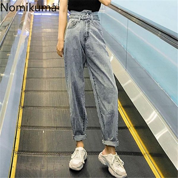 nomikuma korean belt high waist women jeans long pants 2021 autumn trousers causal demin pant pantalones de mujer 6b910 women's & capri, Black;white
nomikuma korean belt high waist women jeans long pants 2021 autumn trousers causal demin pant pantalones de mujer 6b910 women's & capri, Black;white