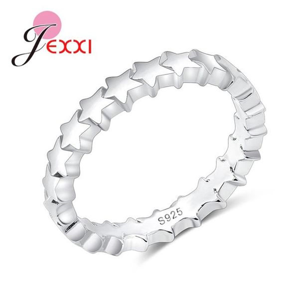 romantic lover gift simple stars design 925 sterling silver band rings jewelry for women wedding engagement fashion anillo cluster, Golden;silver
romantic lover gift simple stars design 925 sterling silver band rings jewelry for women wedding engagement fashion anillo cluster, Golden;silver