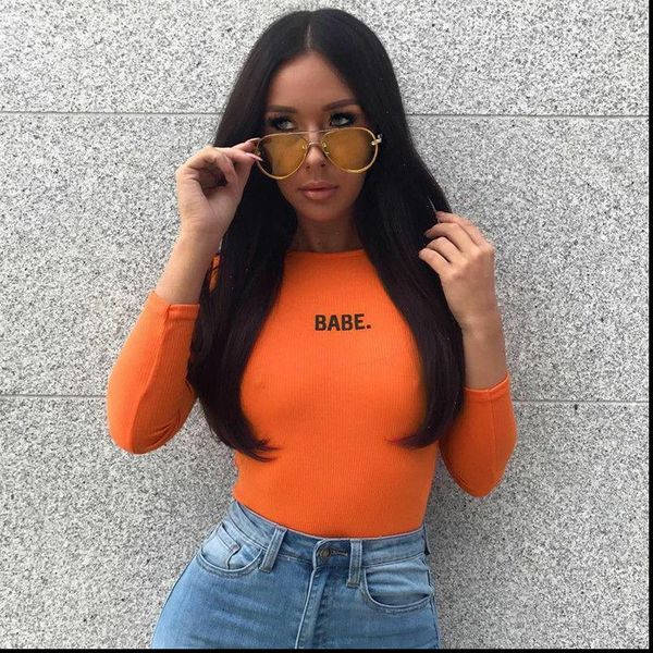 orange harajuku bodysuit fashion women jumpsuit long sleeve babe letter print cotton casual t shirt, Black;white
orange harajuku bodysuit fashion women jumpsuit long sleeve babe letter print cotton casual t shirt, Black;white