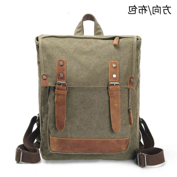 leisure bag korean trendy cool canvas with crazy horse leather personalized backpack
leisure bag korean trendy cool canvas with crazy horse leather personalized backpack