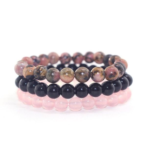 beaded, strands three-piece beaded bracelets for men and women fashion ladies rutile, Black
beaded, strands three-piece beaded bracelets for men and women fashion ladies rutile, Black