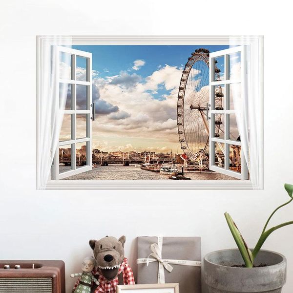 wall stickers ferris wheel at dusk sticker fake window bedroom living room decoration mural wallpaper art 3d landscape
wall stickers ferris wheel at dusk sticker fake window bedroom living room decoration mural wallpaper art 3d landscape
