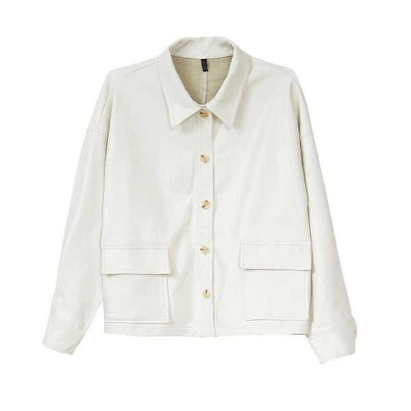 perhaps u women pu faux leather white black jacket pocket turn down collar outwear button high street c0032 210529, Black;brown
perhaps u women pu faux leather white black jacket pocket turn down collar outwear button high street c0032 210529, Black;brown