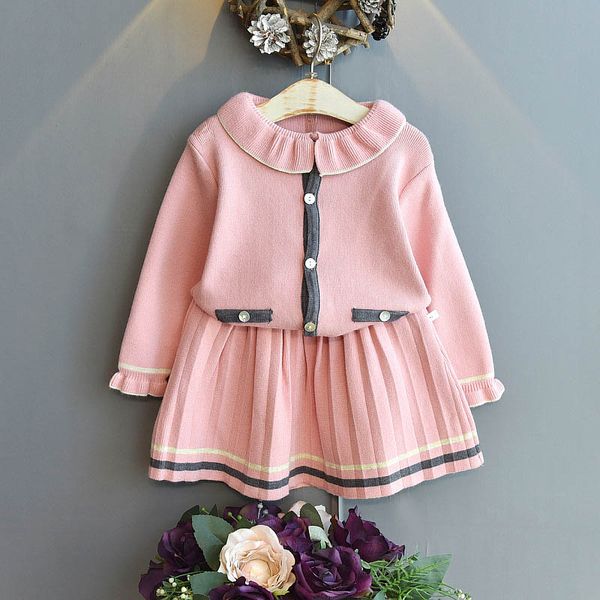 girls sweater sets kids clothing baby clothes outfits autumn winter knitting patterns cardigan coat pleated skirts children suits princess 2, Blue
girls sweater sets kids clothing baby clothes outfits autumn winter knitting patterns cardigan coat pleated skirts children suits princess 2, Blue