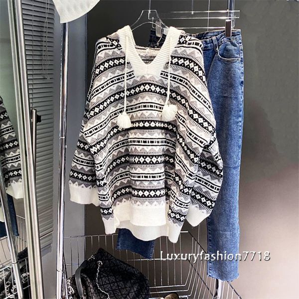 women's sweaters mode with hoodie sweaters women's lazy clothes loose high wind vintage long sleeve sweater around the ql0f, White;black
women's sweaters mode with hoodie sweaters women's lazy clothes loose high wind vintage long sleeve sweater around the ql0f, White;black