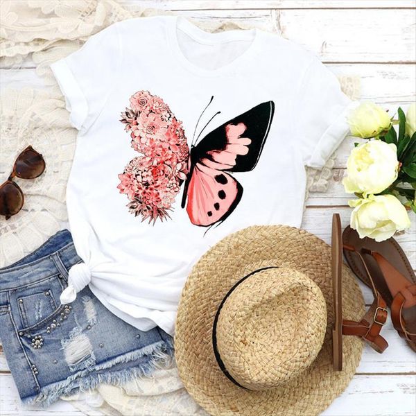 graphic floral butterfly cartoon flower womens t shirts 90s girl tees print clothing female, White
graphic floral butterfly cartoon flower womens t shirts 90s girl tees print clothing female, White