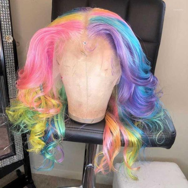 crissel body wave rainbow colored human hair lace front wigs 180% density remy brazilian frontal for women pre plucked1, Black;brown
crissel body wave rainbow colored human hair lace front wigs 180% density remy brazilian frontal for women pre plucked1, Black;brown