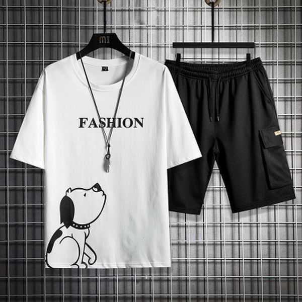 sets summer printed leisure mens tracksuit tees knee length simple trousers korean fashion set hip hop streetwear chic harajuku, Gray
sets summer printed leisure mens tracksuit tees knee length simple trousers korean fashion set hip hop streetwear chic harajuku, Gray