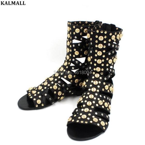 plus size women flat sandals rivet studs gladiator summer boots rome hollow out heels spike ankle boot sandal, Black
plus size women flat sandals rivet studs gladiator summer boots rome hollow out heels spike ankle boot sandal, Black