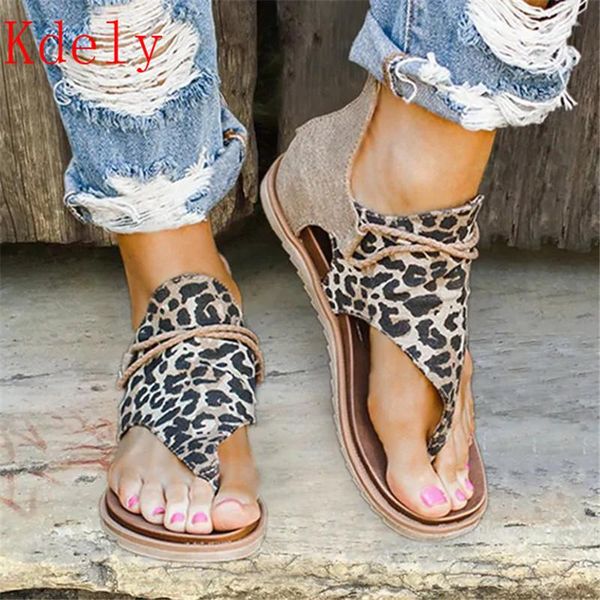 women sandals summer shoes leopard print female large size flat ladies, Black
women sandals summer shoes leopard print female large size flat ladies, Black