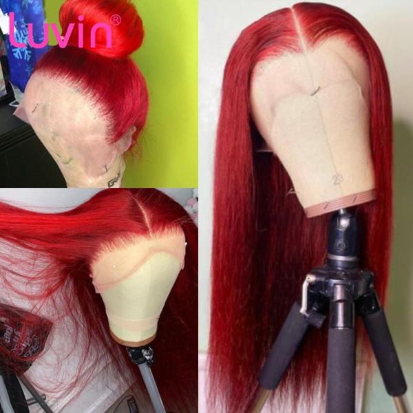 lace wigs luvin 30inch red straight human hair front wig t part frontal glueless colored, Black;brown
lace wigs luvin 30inch red straight human hair front wig t part frontal glueless colored, Black;brown