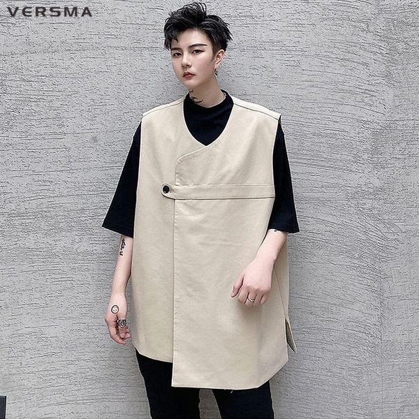 japanese harajuku vintage travel vest waistcoat for men retro streetwear biker asymmetrical style oversized jackets men's vests, Black;white
japanese harajuku vintage travel vest waistcoat for men retro streetwear biker asymmetrical style oversized jackets men's vests, Black;white