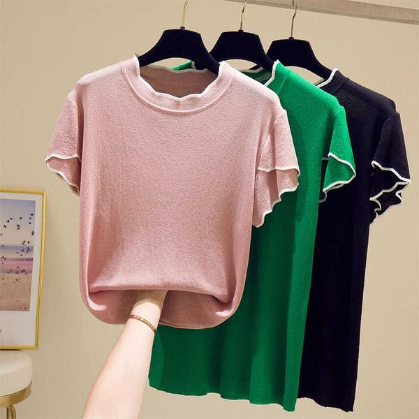 sweater women pullover oversized o-neck thin sweaters knitted korean jumper fashion women clothes pull femme poleras sueter 210604, White;black
sweater women pullover oversized o-neck thin sweaters knitted korean jumper fashion women clothes pull femme poleras sueter 210604, White;black