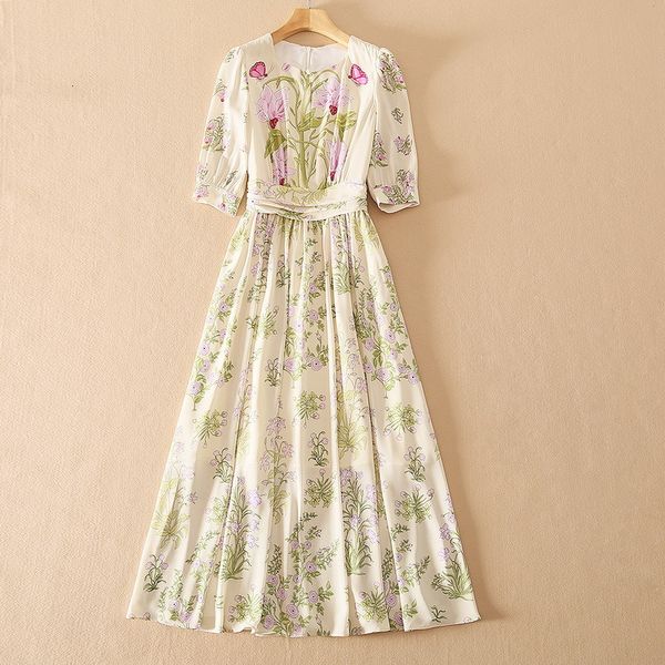 dresses european and american women's wear for spring 2021 round neck with five-quarter sleeves floral print fashion pleated dress 9rao, Black;gray
dresses european and american women's wear for spring 2021 round neck with five-quarter sleeves floral print fashion pleated dress 9rao, Black;gray