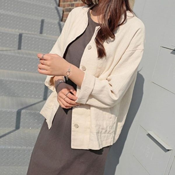 women's jackets 2021 summer fall jacket fashionable casual loose pockets outerwear short cotton and linen, Black;brown
women's jackets 2021 summer fall jacket fashionable casual loose pockets outerwear short cotton and linen, Black;brown