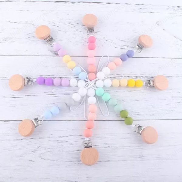 baby pacifier holder clips wood silicon bead chain prevent falling eco-friendly material original design infant toddler gift
baby pacifier holder clips wood silicon bead chain prevent falling eco-friendly material original design infant toddler gift