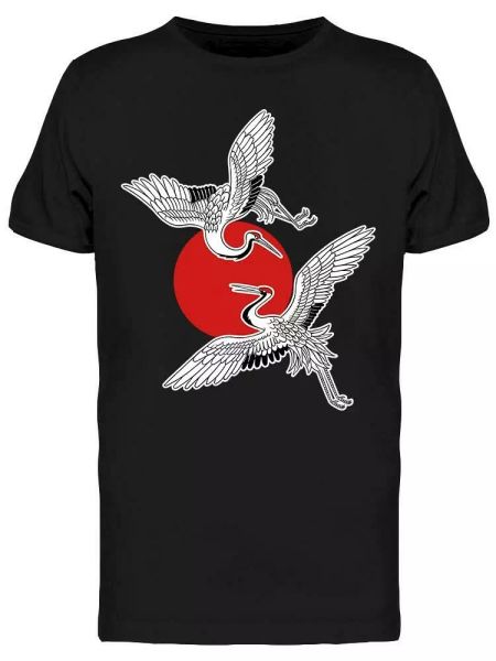 japanese cranes tee men's -image by shutterstock, White;black
japanese cranes tee men's -image by shutterstock, White;black