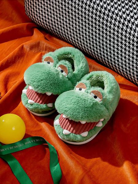 slipper children' boys and girls indoor plush warm non-slip crocodile cute cartoon home winter cotton kids slippers baby shoes, Black;grey
slipper children' boys and girls indoor plush warm non-slip crocodile cute cartoon home winter cotton kids slippers baby shoes, Black;grey