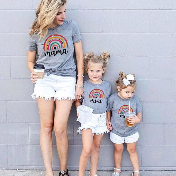 family matching outfits summer set rainbow mother daughter t shirt mommy and me t-shirts clothes mama mini baby woman girls cotton, Blue
family matching outfits summer set rainbow mother daughter t shirt mommy and me t-shirts clothes mama mini baby woman girls cotton, Blue