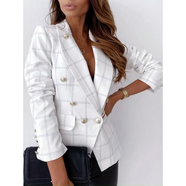 women's suits & blazers plaid blazer women 2021 office ladies female for button slim autumn long sleeve and jackets suit coat, White;black
women's suits & blazers plaid blazer women 2021 office ladies female for button slim autumn long sleeve and jackets suit coat, White;black