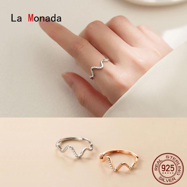 cluster rings la monada 52-57mm women ring 925 sterling silver wave beautiful curve for fine jewerly woman, Golden;silver
cluster rings la monada 52-57mm women ring 925 sterling silver wave beautiful curve for fine jewerly woman, Golden;silver