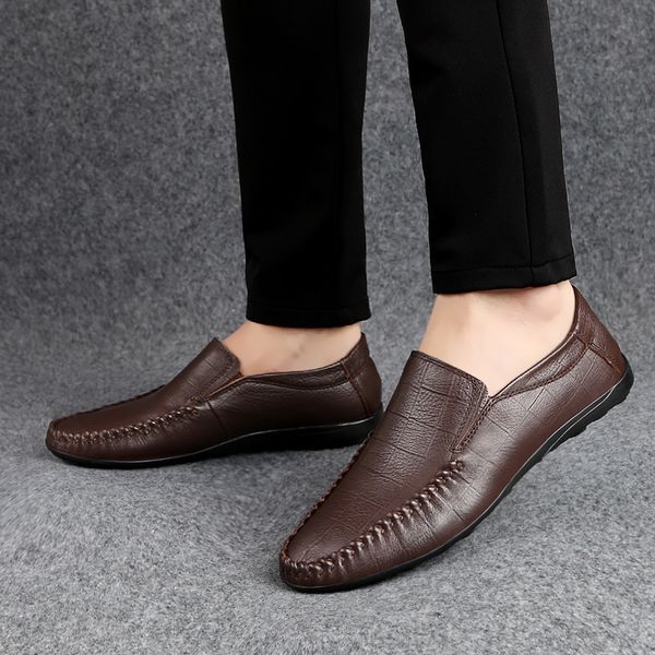 dress shoes 2021 men's loafers comfortable flat casual breathable slip-on driving genuine leather moccasins slip on 0t0t, Black
dress shoes 2021 men's loafers comfortable flat casual breathable slip-on driving genuine leather moccasins slip on 0t0t, Black