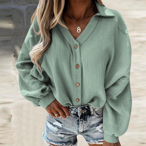 women's blouses & shirts women casual office shirt solid color long sleeve elegant loose v-neck female leisure blouse korean style pull, White
women's blouses & shirts women casual office shirt solid color long sleeve elegant loose v-neck female leisure blouse korean style pull, White