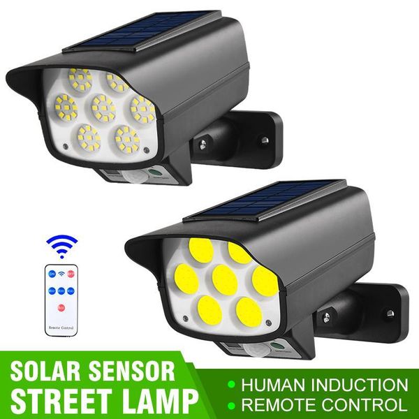 solar lamps remote control street light monitoring lamp fake camera body induction wall outdoor burglar proof & waterproof
solar lamps remote control street light monitoring lamp fake camera body induction wall outdoor burglar proof & waterproof