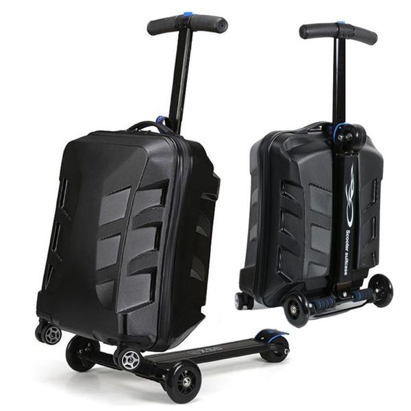 suitcases fashion skateboard luggage bag men women riding suitcase with wheels scooter carry on rolling travel trolley box
suitcases fashion skateboard luggage bag men women riding suitcase with wheels scooter carry on rolling travel trolley box