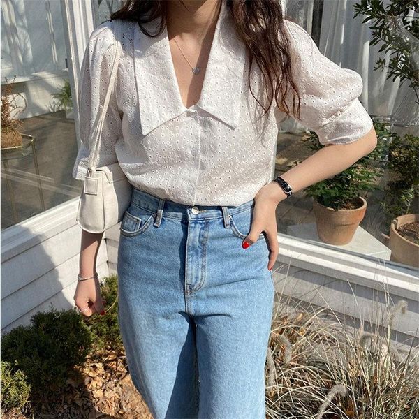 women's blouses & shirts fashion slim women lapel sweet v-neck embroidery chic loose ol gentle party short sleeves lace white office la
women's blouses & shirts fashion slim women lapel sweet v-neck embroidery chic loose ol gentle party short sleeves lace white office la
