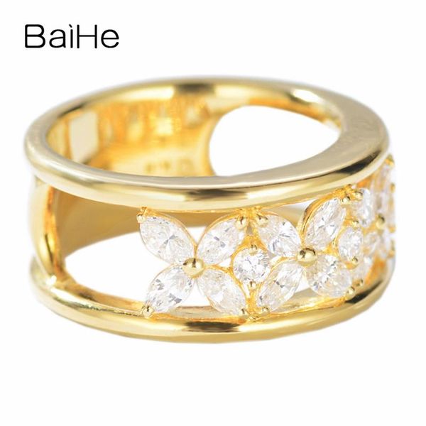 cluster rings baihe solid 14k yellow gold(au585) about 1.04ct(total) certified h/si1-si3 100% genuine natural diamonds wedding trendy ring, Golden;silver
cluster rings baihe solid 14k yellow gold(au585) about 1.04ct(total) certified h/si1-si3 100% genuine natural diamonds wedding trendy ring, Golden;silver