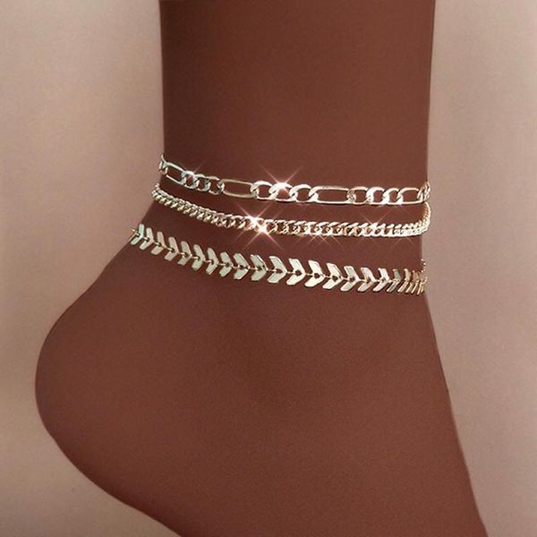anklets punk multilayer metal fishbone chain anklet for women gold silver color simplicity barefoot leg jewelry party gift, Red;blue
anklets punk multilayer metal fishbone chain anklet for women gold silver color simplicity barefoot leg jewelry party gift, Red;blue