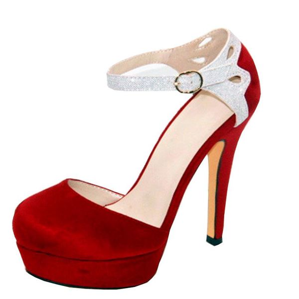 fashion high heel buckle strap party flock women shoes round toe for woman plus size dress, Black
fashion high heel buckle strap party flock women shoes round toe for woman plus size dress, Black