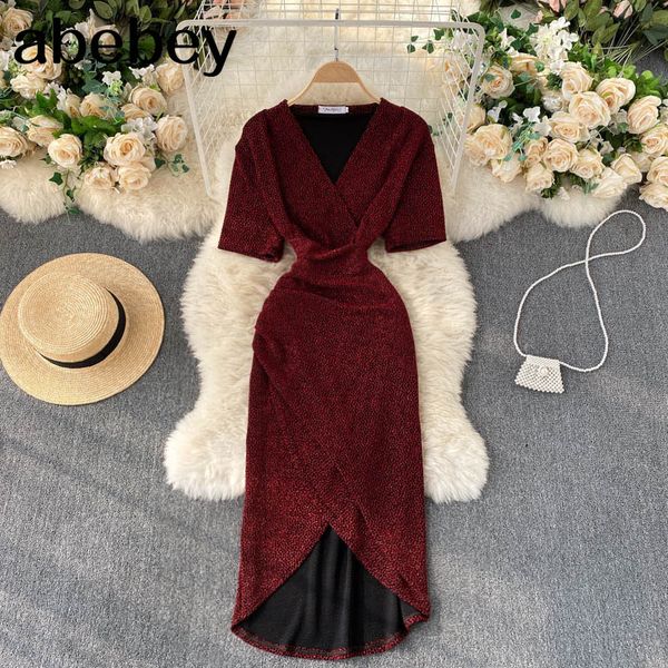 women elegant solid dress french sweet short sleeve v neck slim summer chic hollow party midi 210512, Black;gray
women elegant solid dress french sweet short sleeve v neck slim summer chic hollow party midi 210512, Black;gray