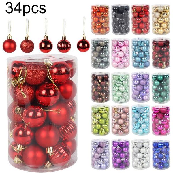 christmas tree ball decoration hanging decorations home 34pcs / 1 set many colors party
christmas tree ball decoration hanging decorations home 34pcs / 1 set many colors party