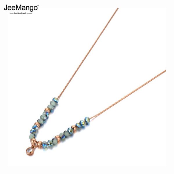 chokers jeemango titanium stainless steel colorful crystal charm pendant necklaces trendy rose gold choker necklace for women jn20112, Golden;silver
chokers jeemango titanium stainless steel colorful crystal charm pendant necklaces trendy rose gold choker necklace for women jn20112, Golden;silver