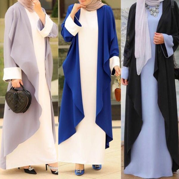 ethnic clothing middle eastern women's arab robes fake two-piece color matching loose long blouse muslim abaya fashionable robe, Red
ethnic clothing middle eastern women's arab robes fake two-piece color matching loose long blouse muslim abaya fashionable robe, Red