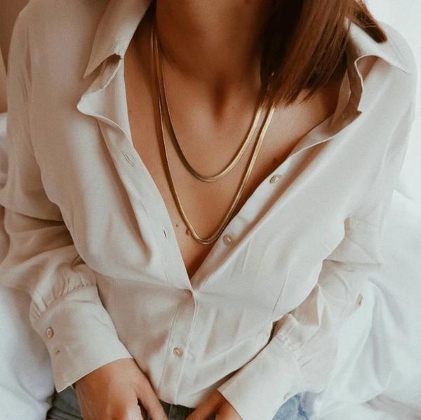 chains 2pcs ins style women's double-layer gold-plated snake necklace vintage gold chain item, Silver
chains 2pcs ins style women's double-layer gold-plated snake necklace vintage gold chain item, Silver