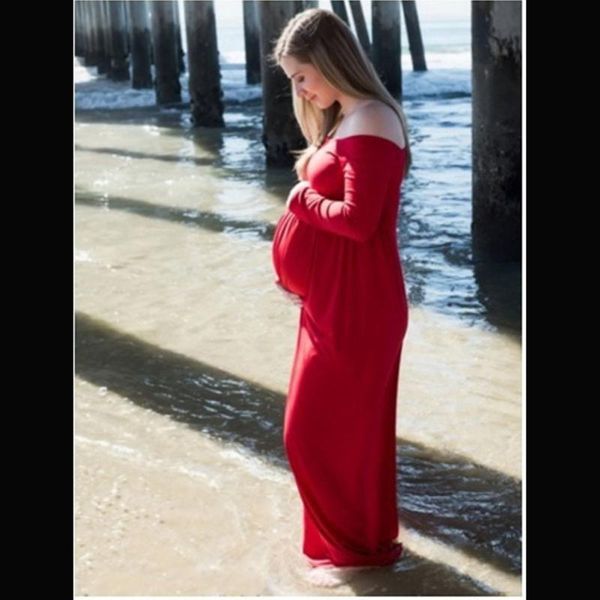 maternity dresses women baby shower solid elegant pography props off shoulder long sleeves maxi dress soft fitted shooting fancy, White
maternity dresses women baby shower solid elegant pography props off shoulder long sleeves maxi dress soft fitted shooting fancy, White