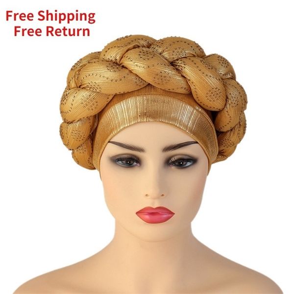african hat pattern headwrap hats for women pre-tied africain designer bonnets turban knot aso oke africaine turbante auto gele 220124, Blue;gray
african hat pattern headwrap hats for women pre-tied africain designer bonnets turban knot aso oke africaine turbante auto gele 220124, Blue;gray