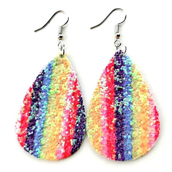 bohemia multicolor water drop leather earrings for women sequins pu leather long dangle earrings fashion jewelry party gifts, Silver
bohemia multicolor water drop leather earrings for women sequins pu leather long dangle earrings fashion jewelry party gifts, Silver