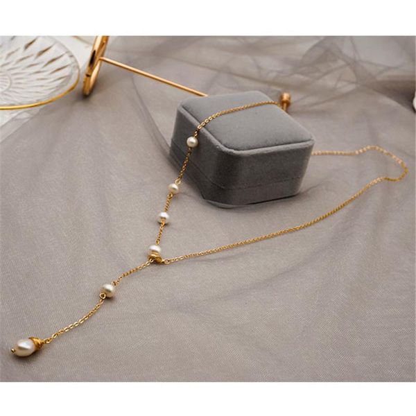 chains natural freshwater pearl necklace adjustable elegant for women summer chain pendant temperament shine jewelry, Silver
chains natural freshwater pearl necklace adjustable elegant for women summer chain pendant temperament shine jewelry, Silver