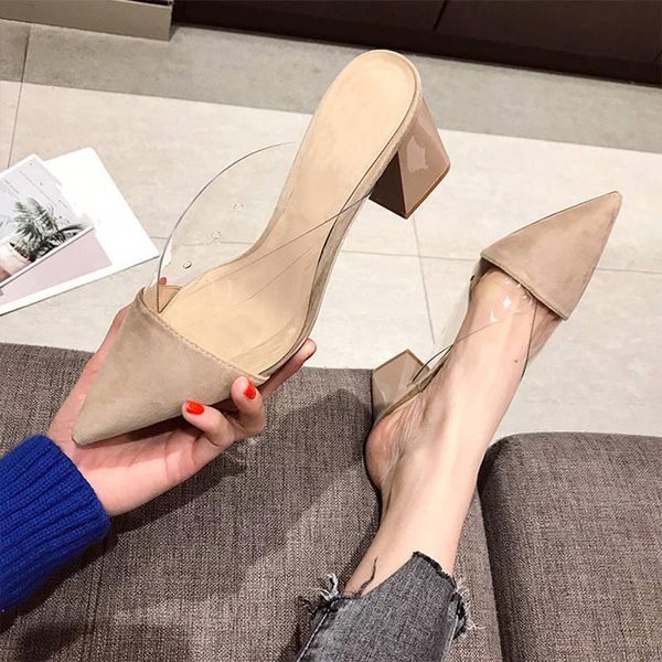 slippers women pointed toe high heel sneakers fashion shallow patchwork suede square female shoes 2021, Black
slippers women pointed toe high heel sneakers fashion shallow patchwork suede square female shoes 2021, Black