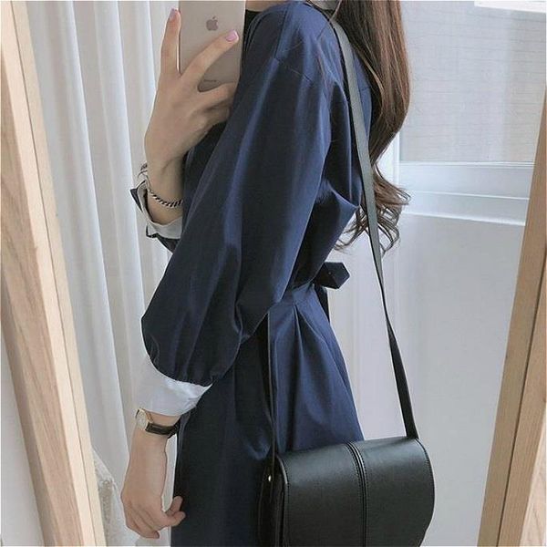 casual dresses long sleeve dress women peter-pan collar patchwork preppy-style lace-up a-line elegant harajuku womens teens chic vestidos, Black;gray
casual dresses long sleeve dress women peter-pan collar patchwork preppy-style lace-up a-line elegant harajuku womens teens chic vestidos, Black;gray