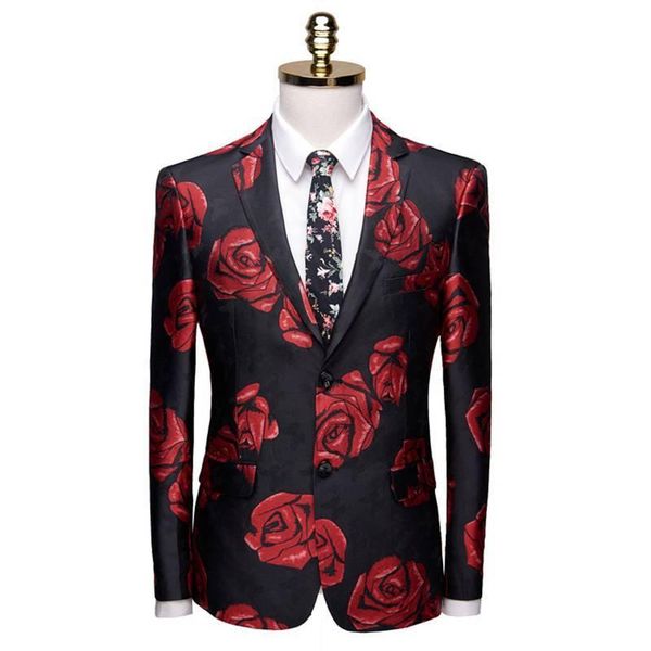 men's suits & blazers arrival luxury men blazer 2021 spring fashion rose flower brand slim fit suit terno male business jackets coat, White;black
men's suits & blazers arrival luxury men blazer 2021 spring fashion rose flower brand slim fit suit terno male business jackets coat, White;black