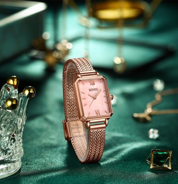 wristwatches rose gold women's watches small steel dial waterproof quartz wristwatch fashionble mesh strap casual outdoor watch, Slivery;brown
wristwatches rose gold women's watches small steel dial waterproof quartz wristwatch fashionble mesh strap casual outdoor watch, Slivery;brown