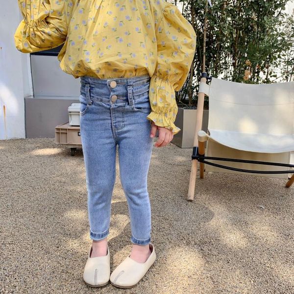 jeans arrival autumn high waist pencil pants nine minutes versatile elastic neutral trousers korean for girls, Blue
jeans arrival autumn high waist pencil pants nine minutes versatile elastic neutral trousers korean for girls, Blue
