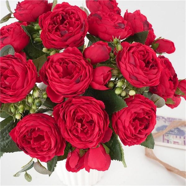 artificial peony flowers bouquet silk cloth fake for bride wedding party holiday home office decoration decorative & wreaths
artificial peony flowers bouquet silk cloth fake for bride wedding party holiday home office decoration decorative & wreaths
