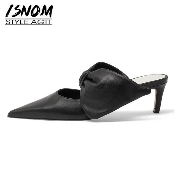 slippers isnom ladies fashion butterfly knot soft sheepskin slides women pointed toe mules high heels summer slipper leather, Black
slippers isnom ladies fashion butterfly knot soft sheepskin slides women pointed toe mules high heels summer slipper leather, Black