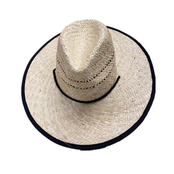 spring summer cowboy raffi straw women's large eaves sun protection hat seaside vacation beach hat, Blue;gray
spring summer cowboy raffi straw women's large eaves sun protection hat seaside vacation beach hat, Blue;gray